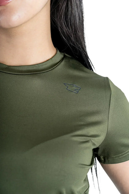 Beastr Women Performance Tee - Olive - BEASTR