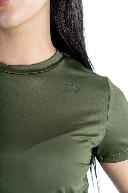 Olive Tee+ Black Legging - BEASTR