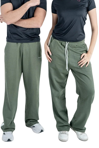Beastr Unisex Stripe Sweatpants - Olive - BEASTR