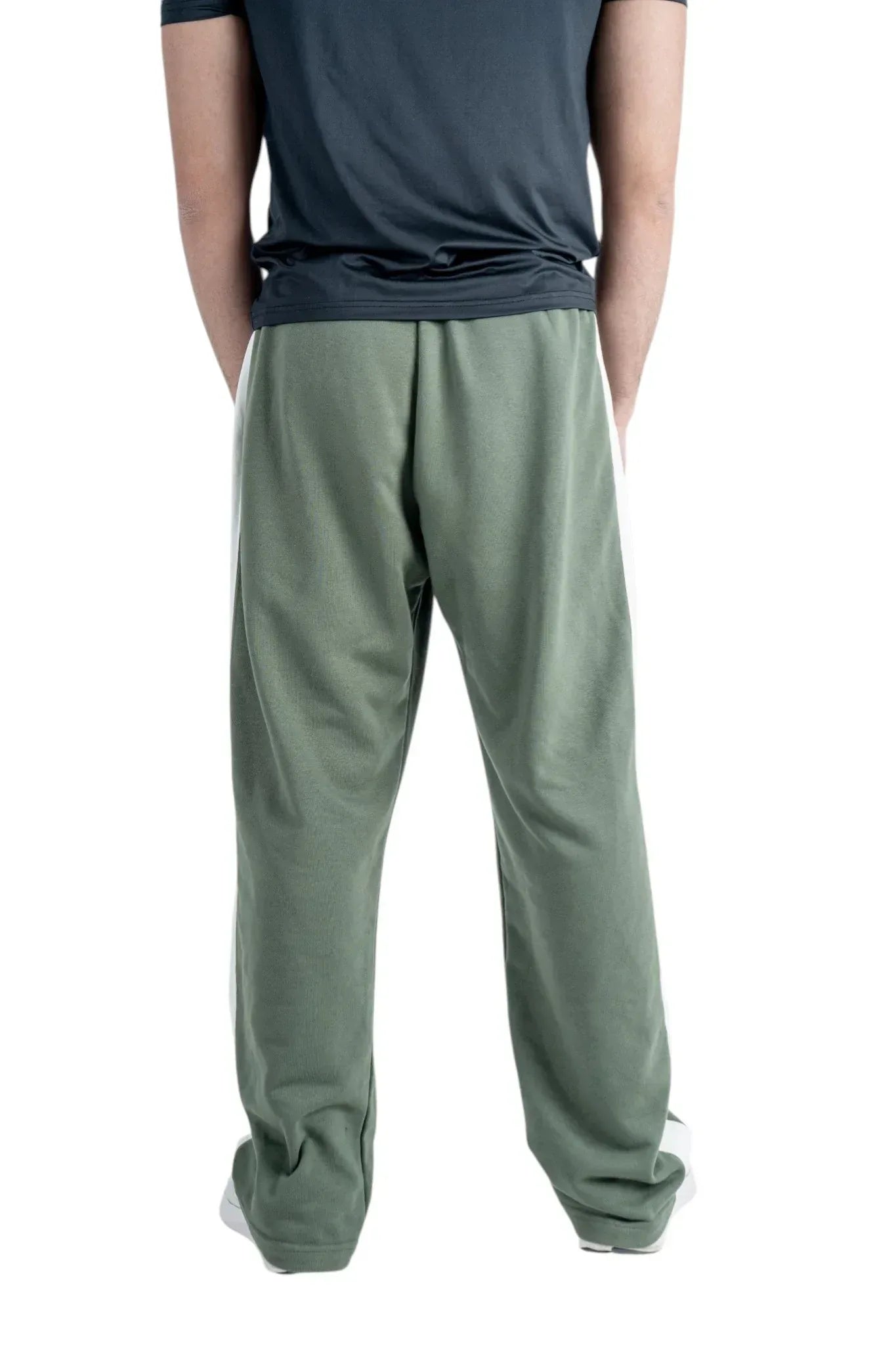 Beastr Unisex Stripe Sweatpants - Olive - BEASTR