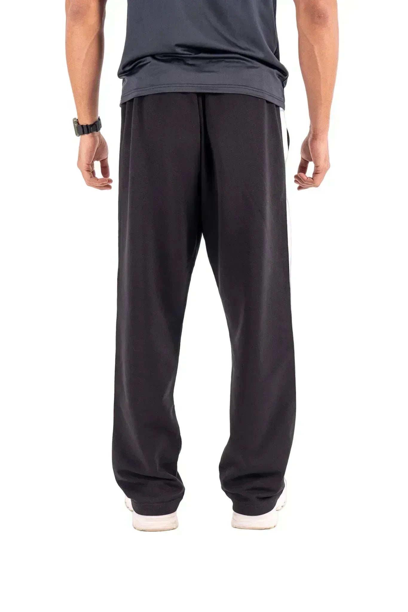 Beastr Stripe Sweatpants - Black - BEASTR