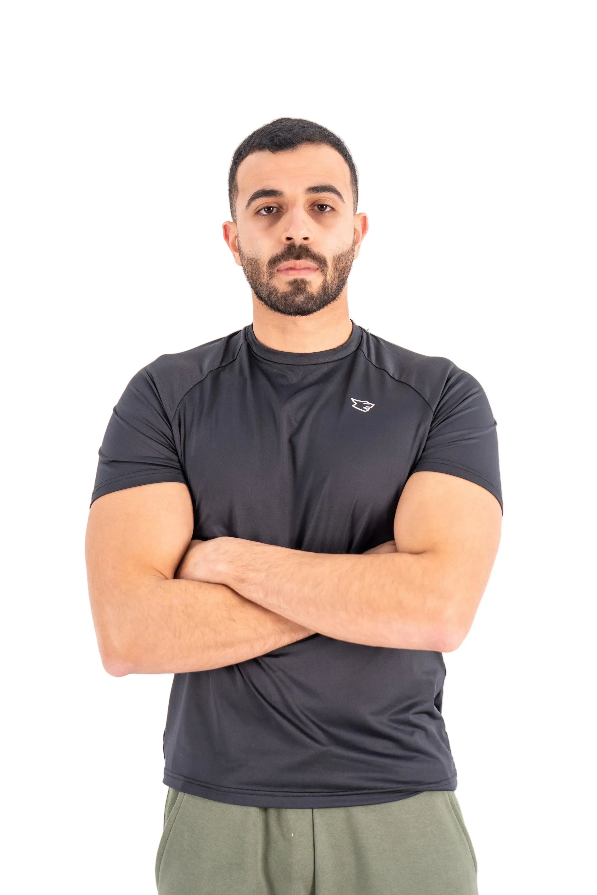 Black Tee+Olive sweatpants - BEASTR