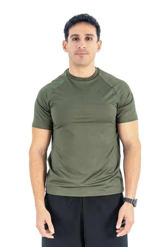 Beastr Men Performance Tee - Olive - BEASTR