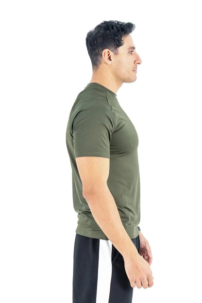 Beastr Men Performance Tee - Olive - BEASTR
