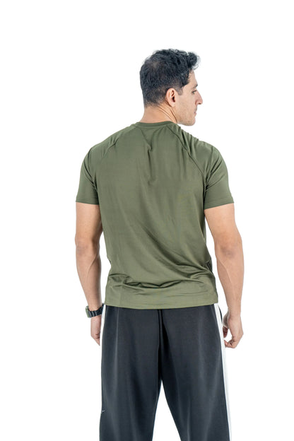 Olive Tee+Black sweatpants - BEASTR