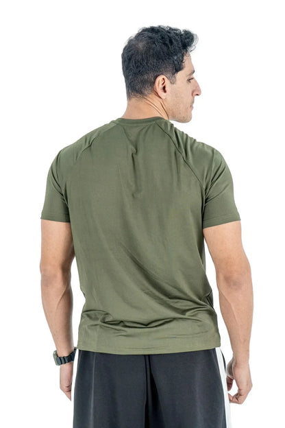 Beastr Men Performance Tee - Olive - BEASTR