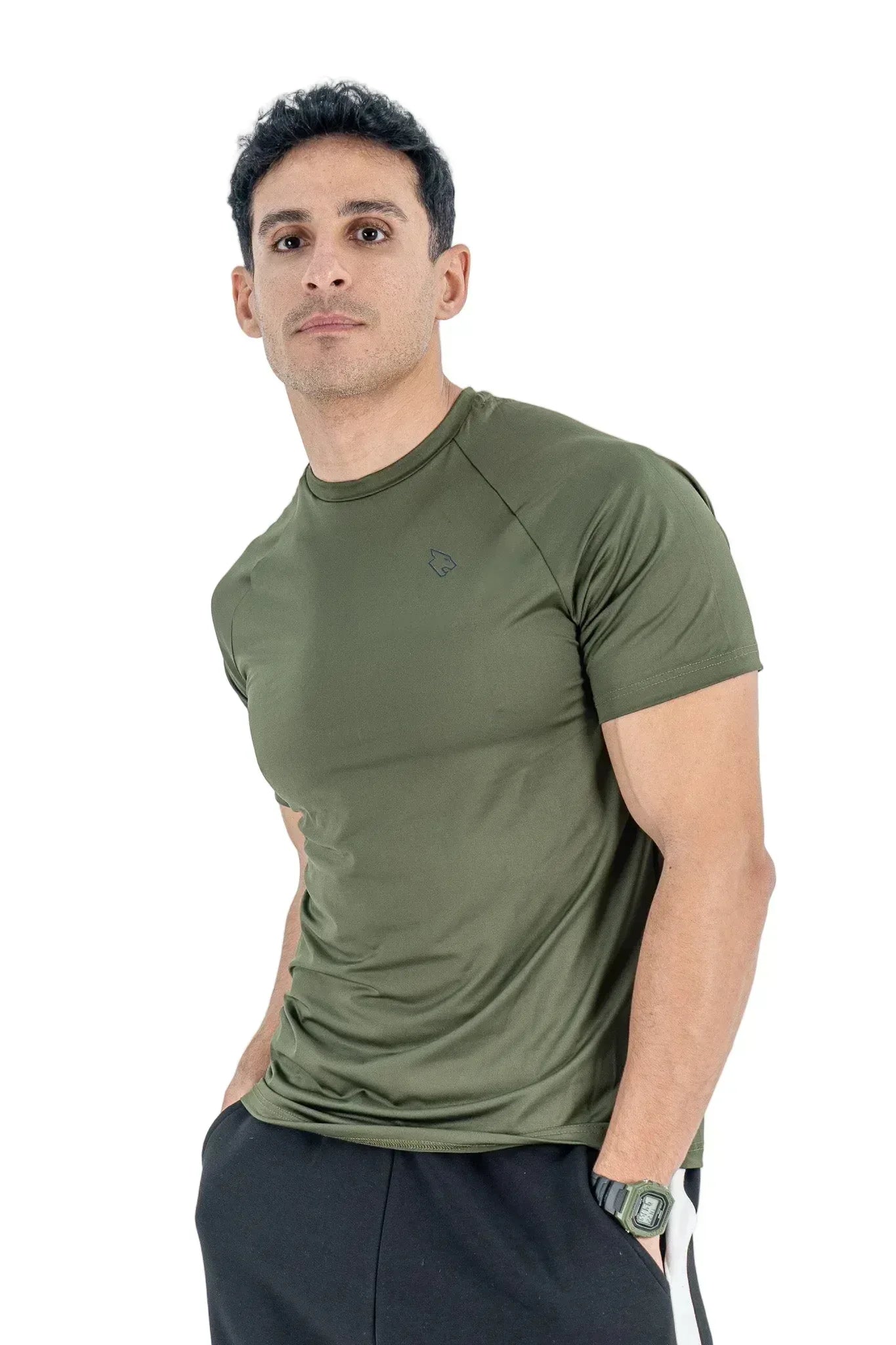Beastr Men Performance Tee - Olive - BEASTR